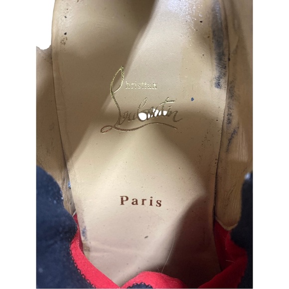 Christian Louboutin black slip on sneaker size 38 - Picture 11 of 11
